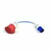 go-eCharger Adapter CEE 16A blau