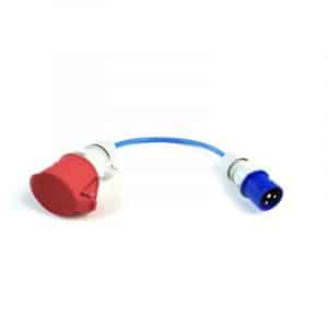 go-eCharger Adapter CEE 16A blau