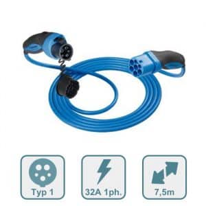 Menenkes Ladekabel Typ 1 für E-Fahrzeuge