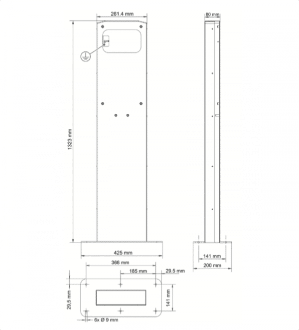 KEBA Standsäule (einfach)