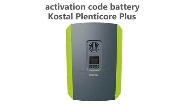 Kostal Plenticore Plus Batterieaktivierung