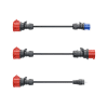 Adapter set Gemini flex 11 kW (household plug, blue, red)