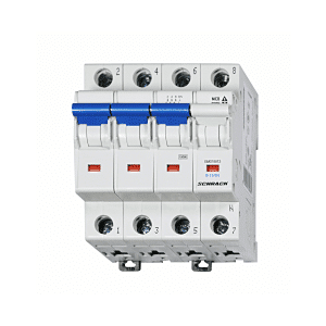 Automatic circuit breaker, characteristic B, 13A, 3+N, 10kA