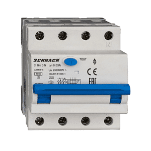LS-FI switch 3+N, AMPARO, 6kA, C 25A, 30mA, type A