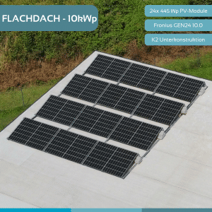PV complete set flat roof - 10kWp