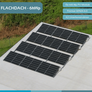 PV complete set flat roof - 6kWp