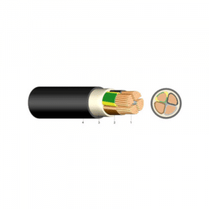PVC copper underground cable E-YY-J 5X2.5 RE (50m bundle)