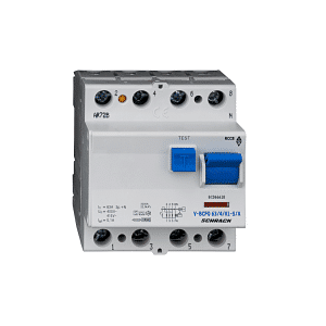 FI circuit breaker 63A, 4-pole, 100mA,  vsf, type S, type A