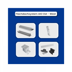 Solar-Hook All In One flat roof mounting system (for 2 modules)